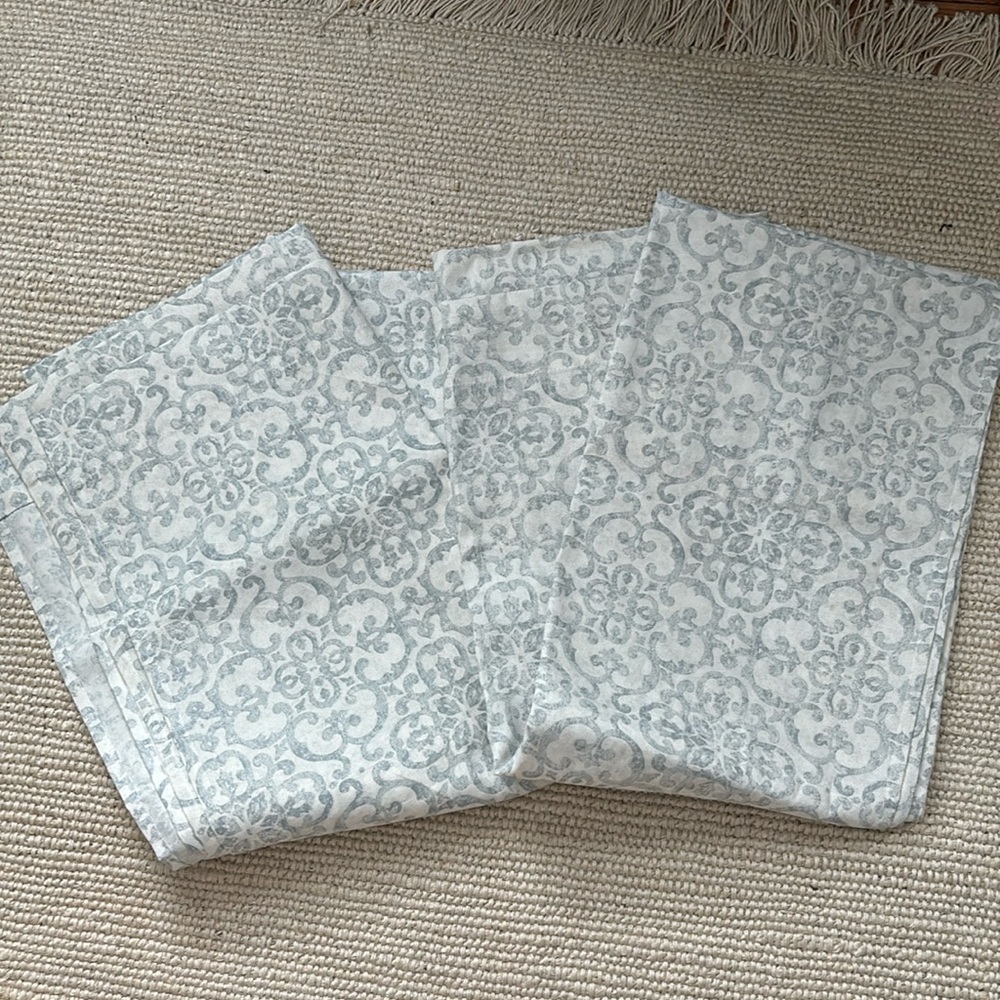 Two sets of window curtains